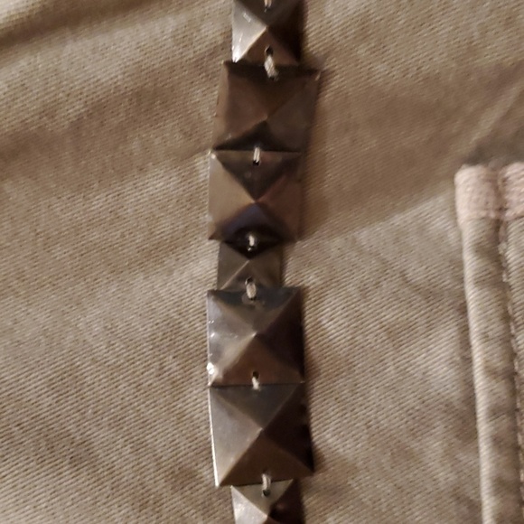 Khaki button-down jacket with pockets - Picture 3 of 5